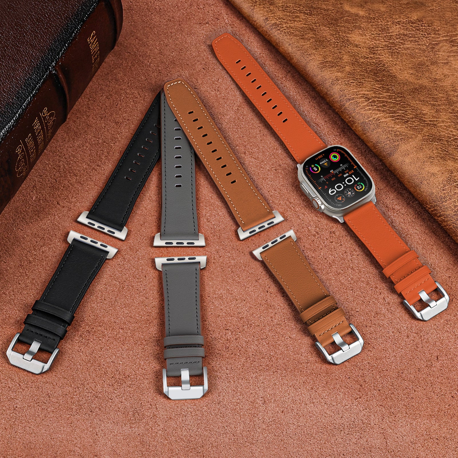 Silk Leather Strap For Apple watch