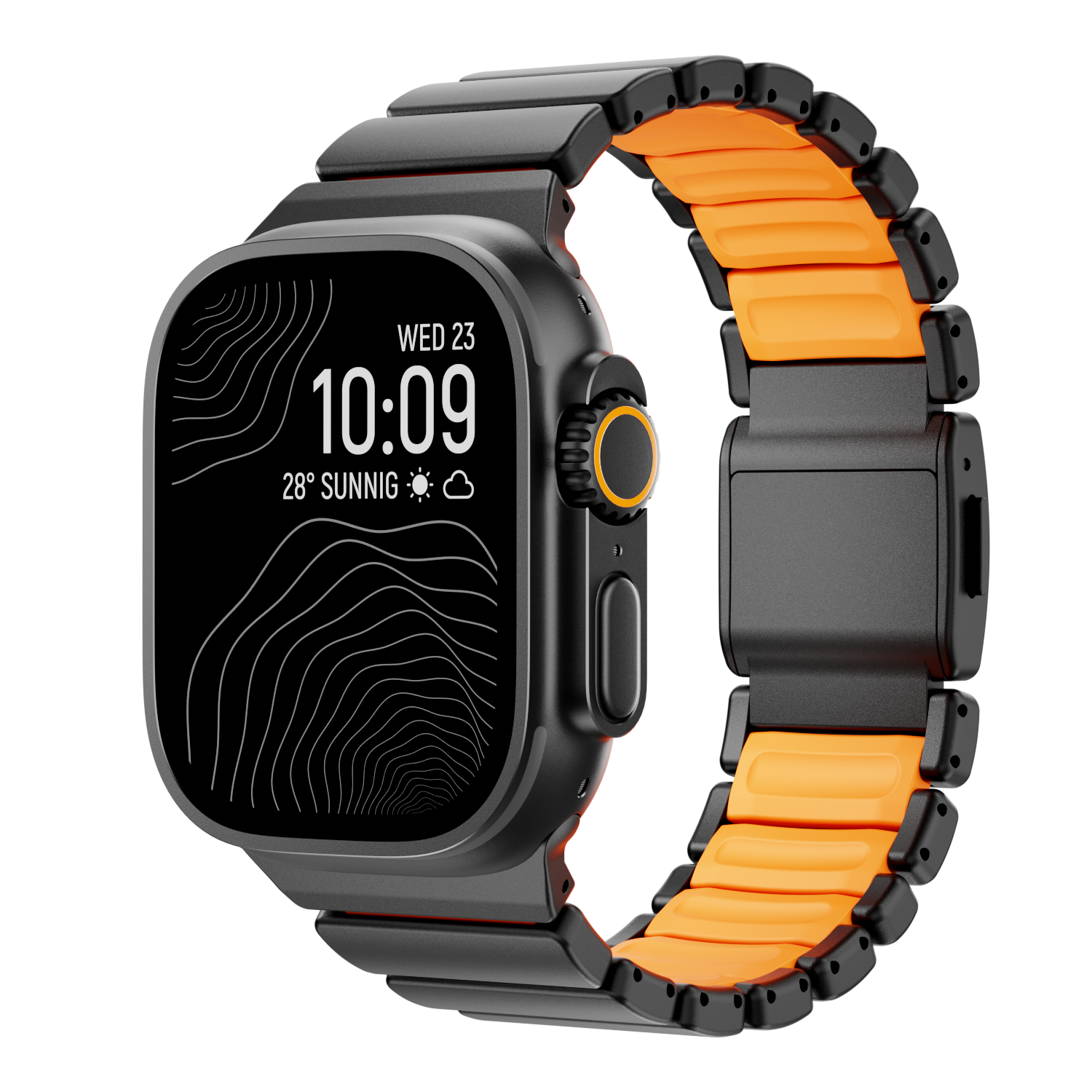 Ultra-Titanium +FKM Band Magnetic Clasp for Apple Watch