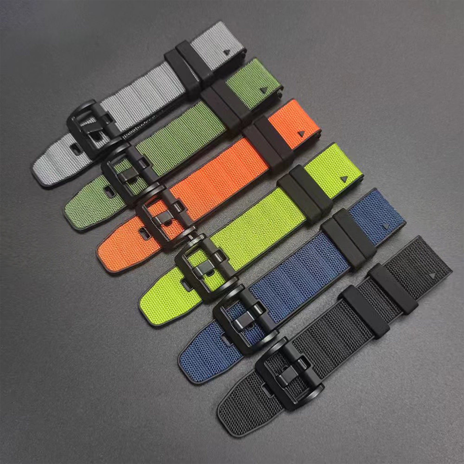 Silicone Leather + Nylon Fabric Strap For Garmin