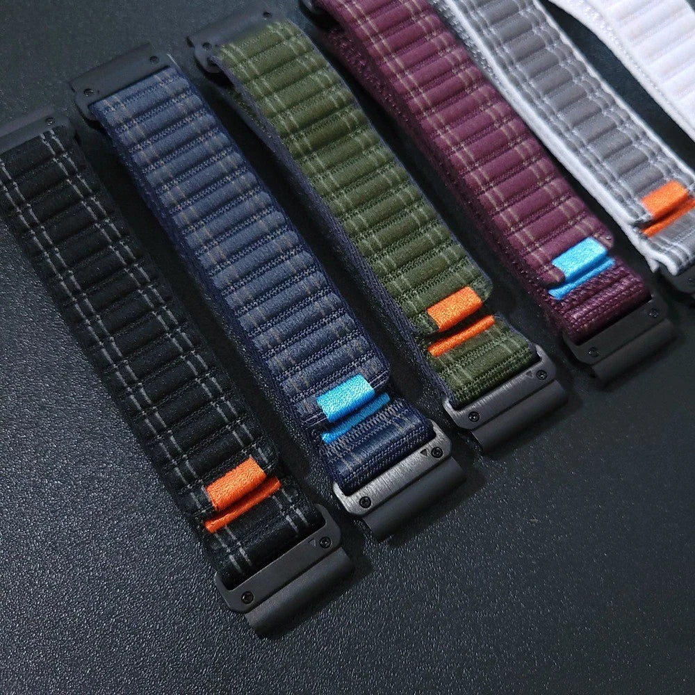 Quick Fit Nylon Sport Band For Garmin Fenix 7X/6X/5X