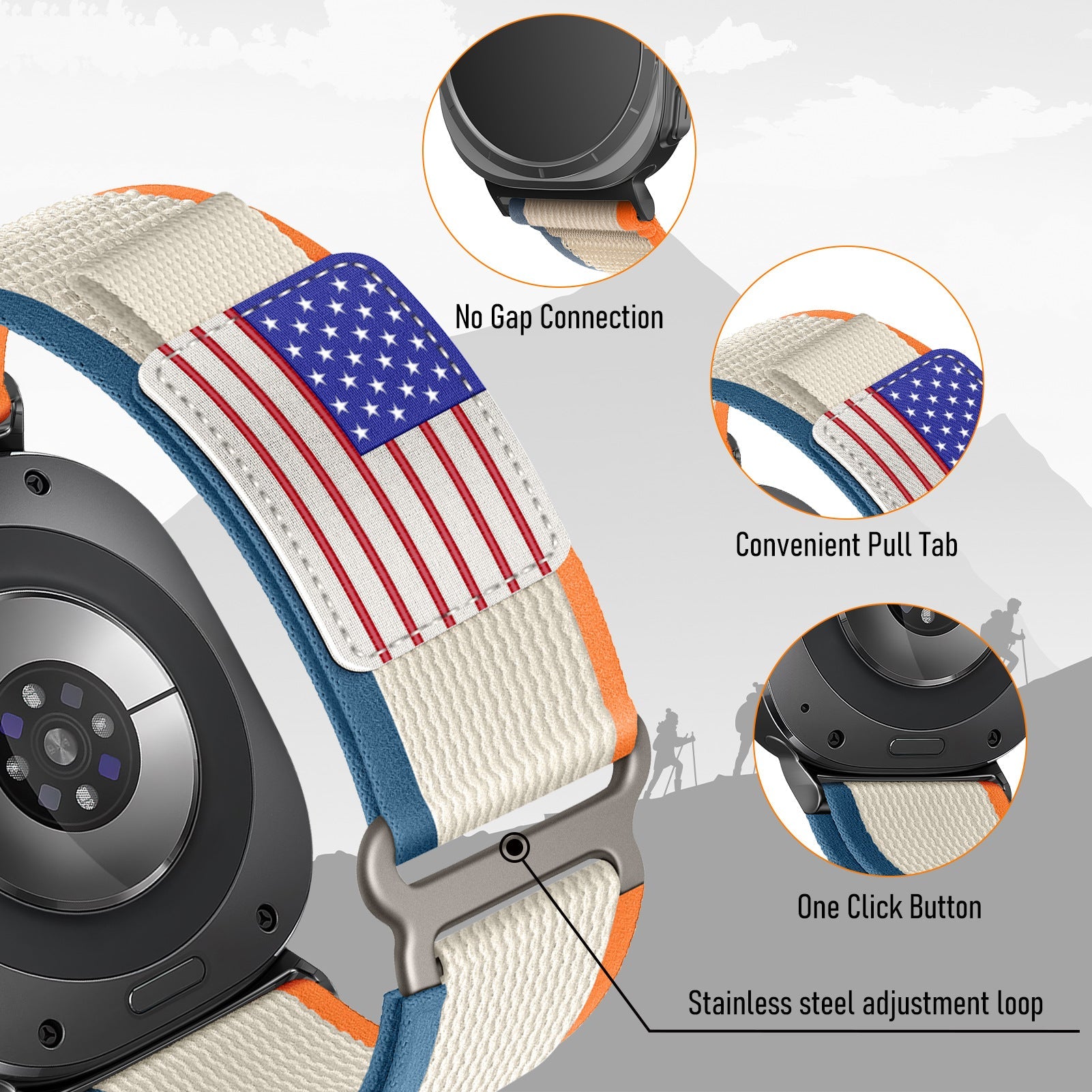 Designer Sports Trail Loop For Samsung Watch Ultra/7/6/5/4/pro