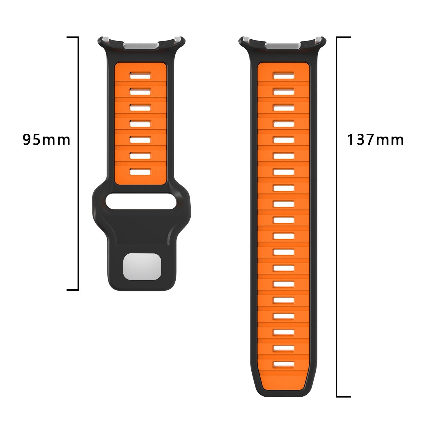 Silicone Sport Wrist Band Strap for Samsung Galaxy Galaxy Watch Ultra 47mm
