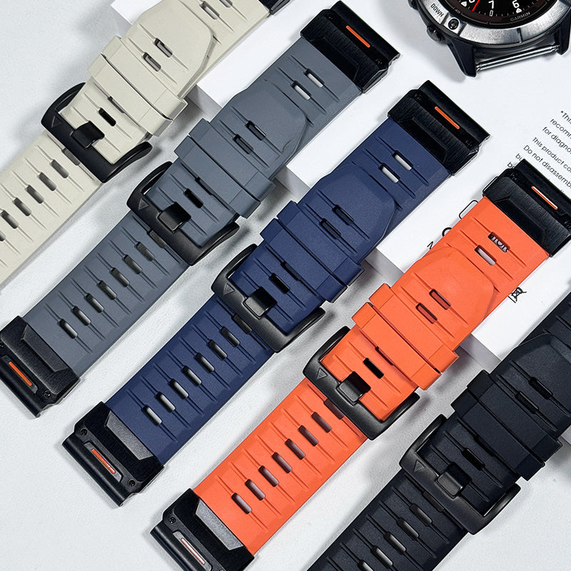 FKM Rubber Band For Garmin Fenix 8 7X 6X
