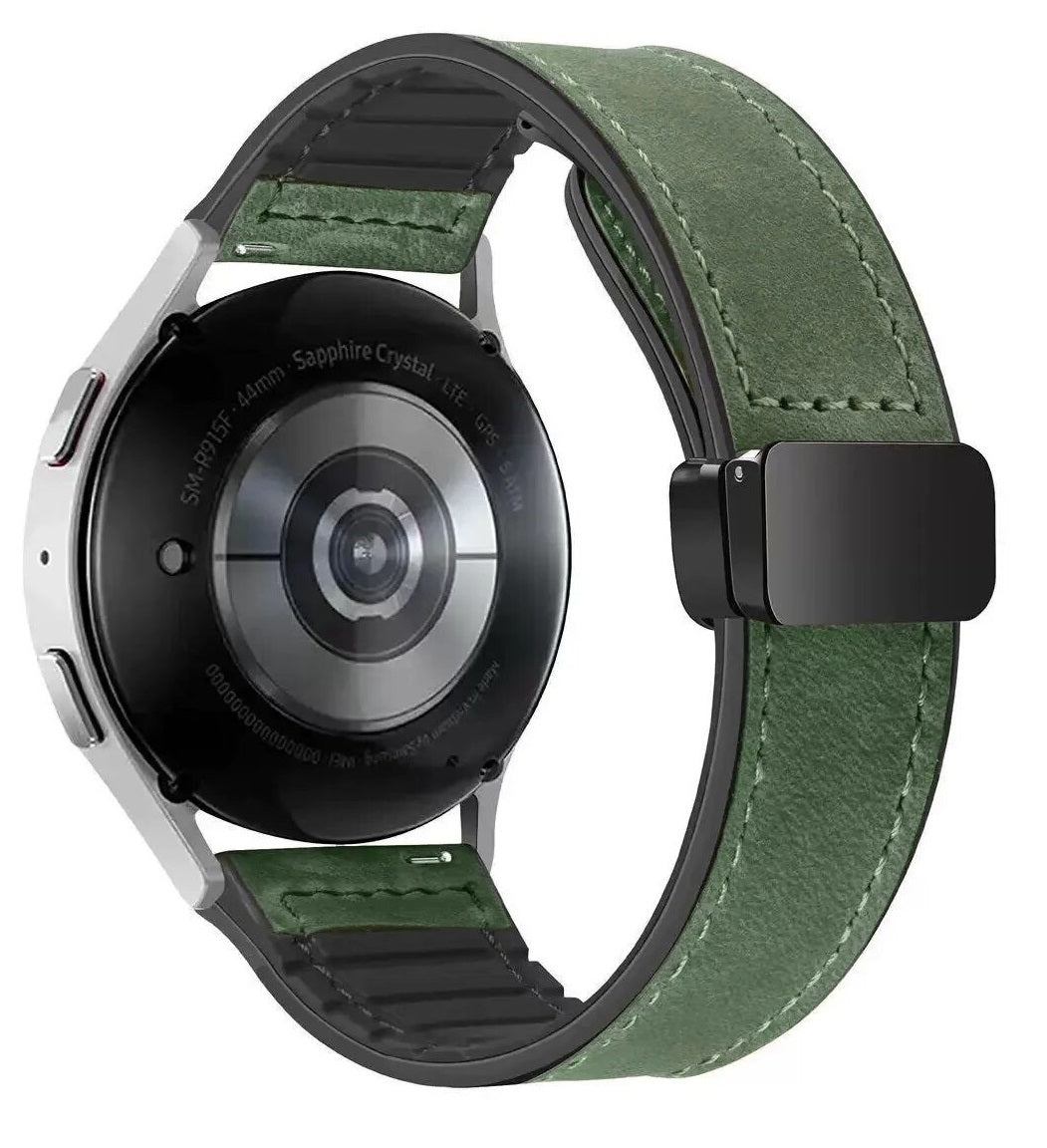 Silicone Magnetic Leather Strap For Samsung Samsung Galaxy Watch