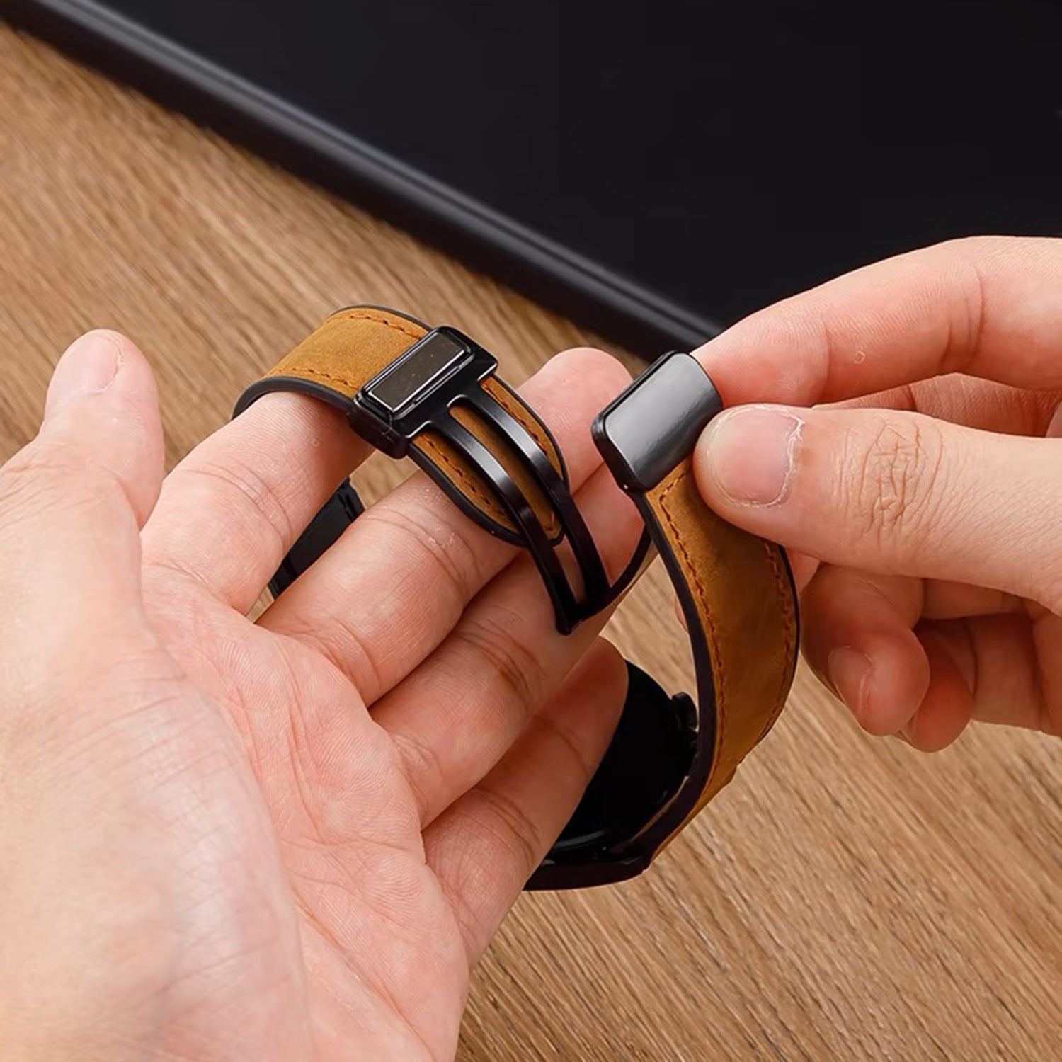 Silicone Magnetic Leather Strap For Samsung Samsung Galaxy Watch