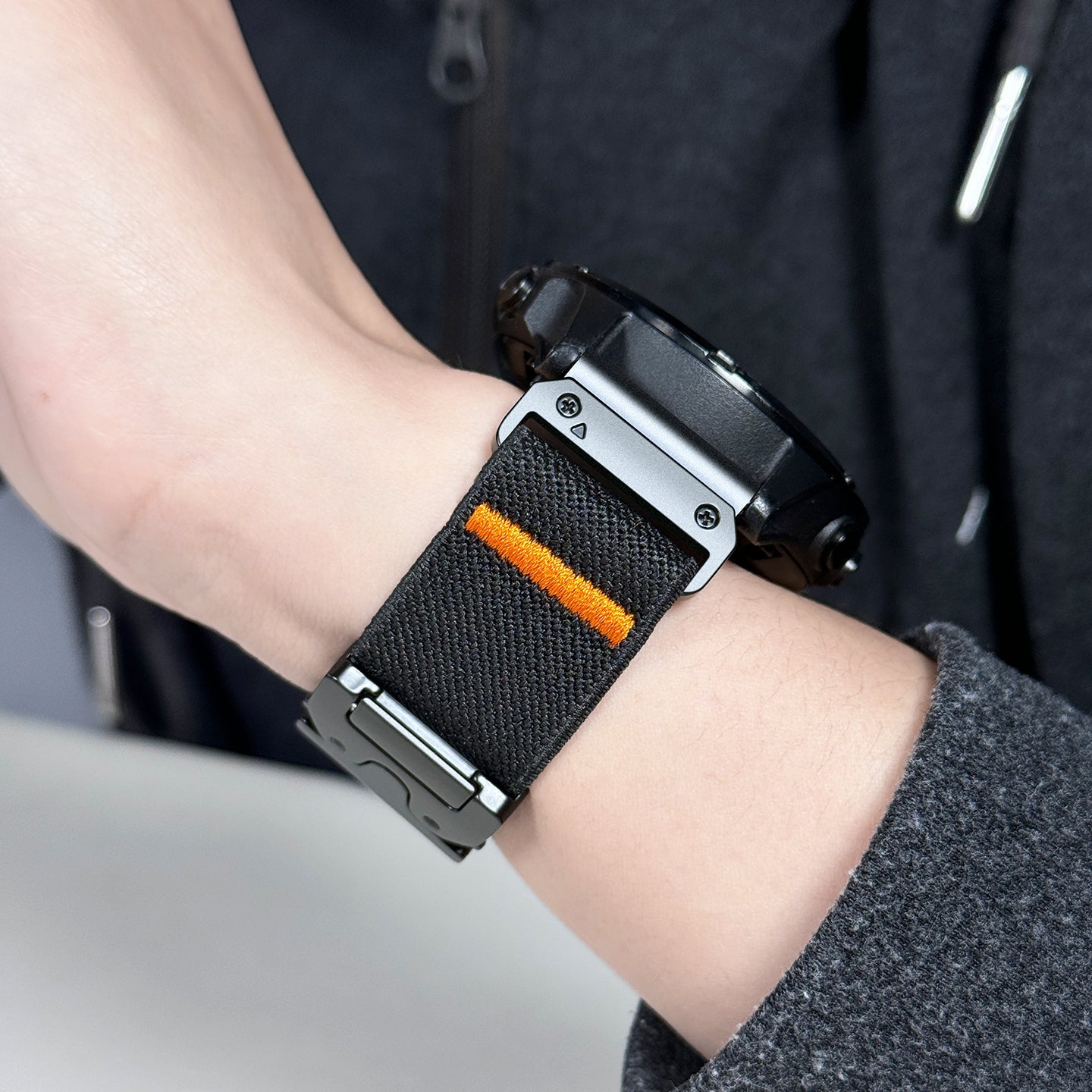 Stretch Sport Nylon Band For  Garmin Watch