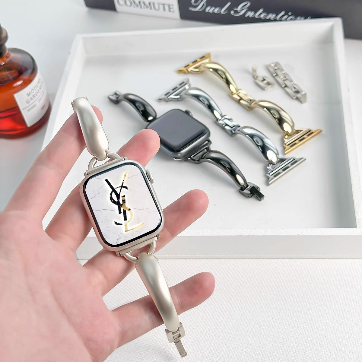 Simple Metal Bracelet For Apple Watch