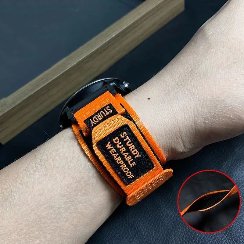 Nylon Canvas Loop Velcro Strap For Garmin