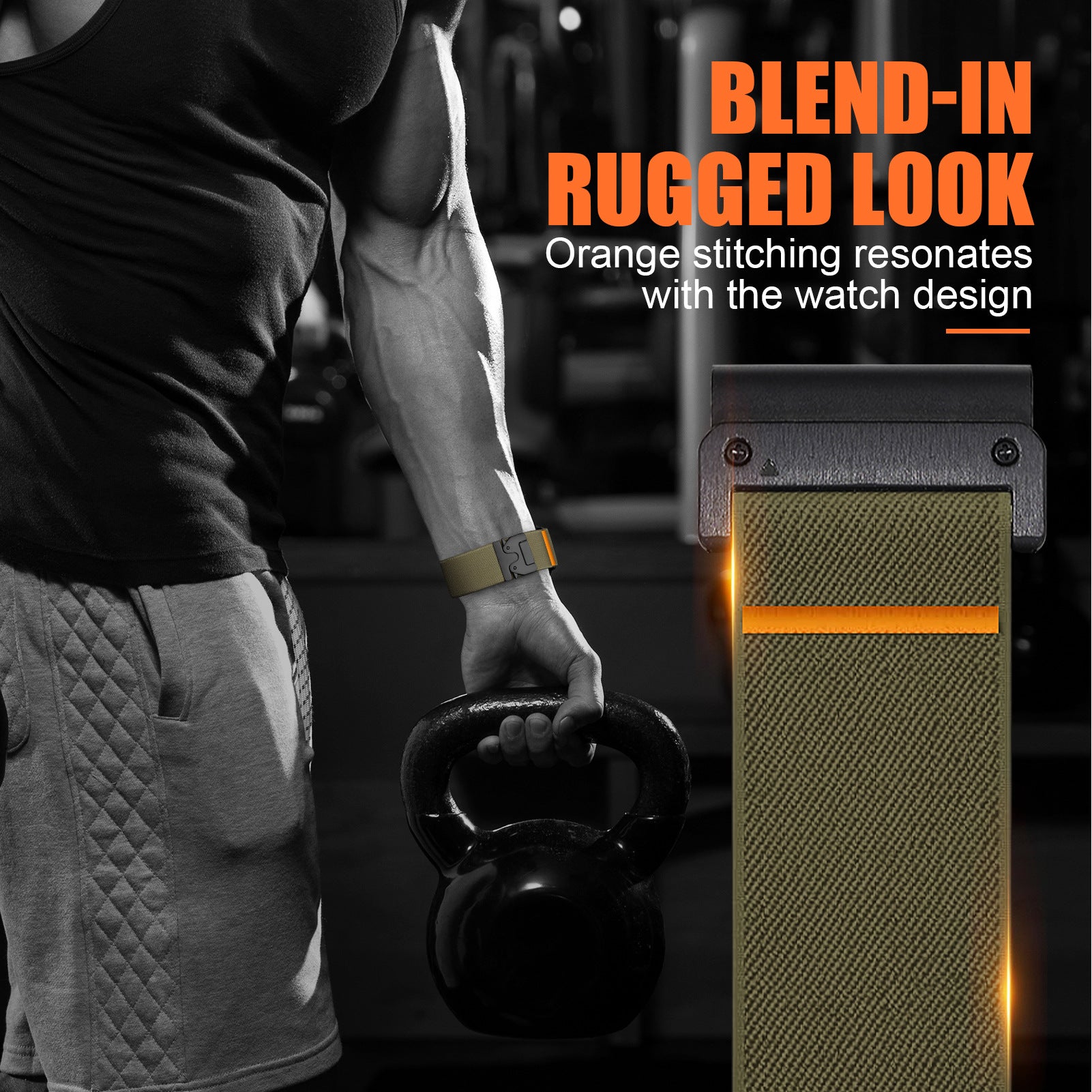 Stretch Sport Nylon Band For  Garmin Watch