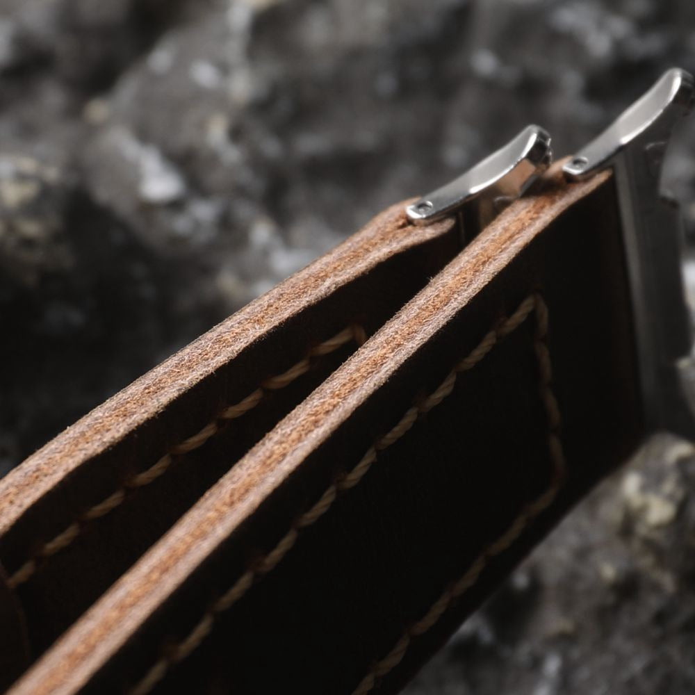 Handcrafted rugged style Samsung Watch Strap - Antique Brown
