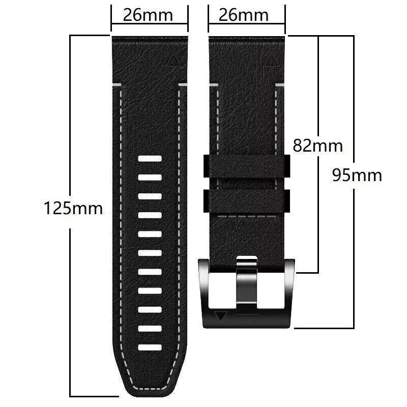 TPU+LeatherBand For Garmin Fenix 8 7X 6X Pro