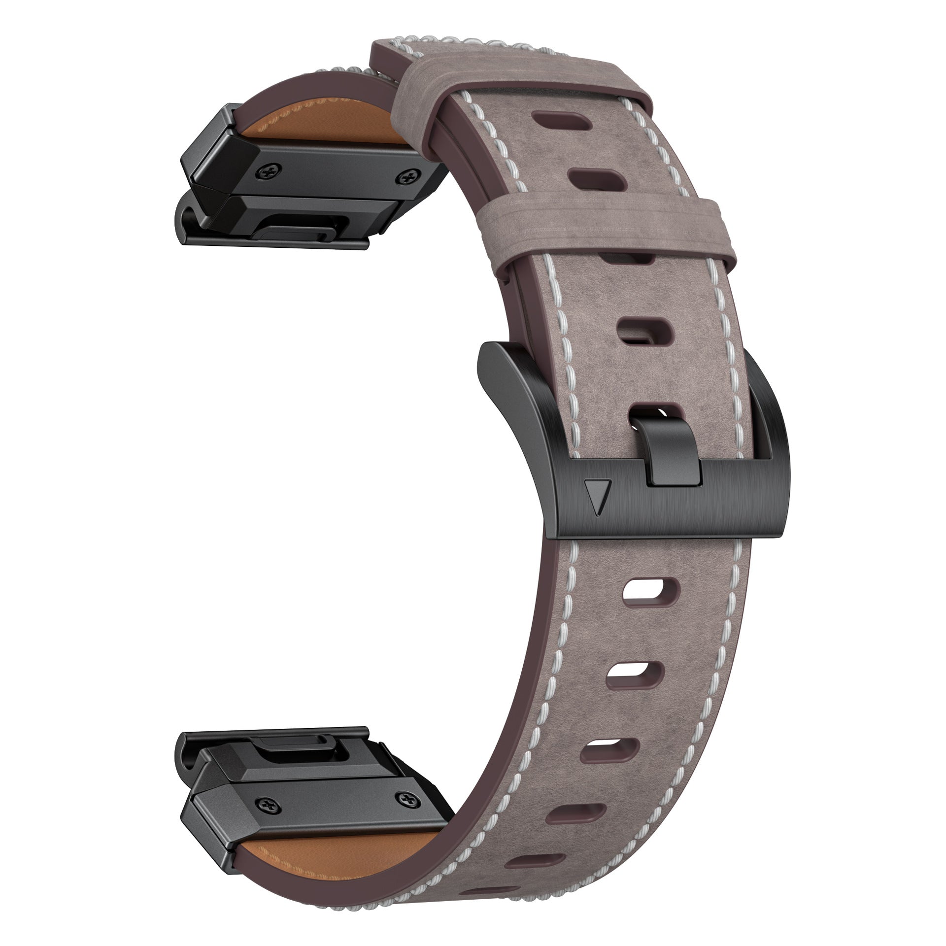 Genuine Leather Strap - For Garmin Fenix 8 7x 6x 5x Pro