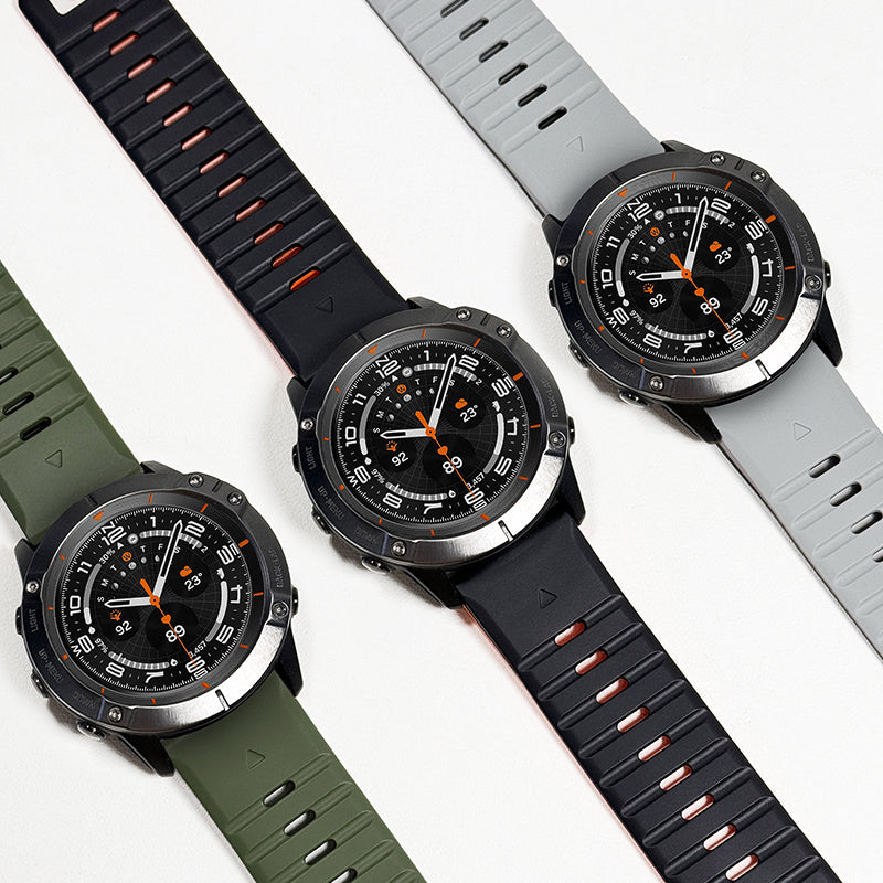 Sport Silicone Strap for Garmin Fenix 8 7X 7 5X 5 6