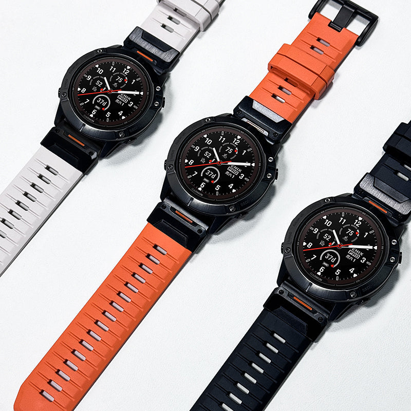FKM Rubber Band For Garmin Fenix 8 7X 6X