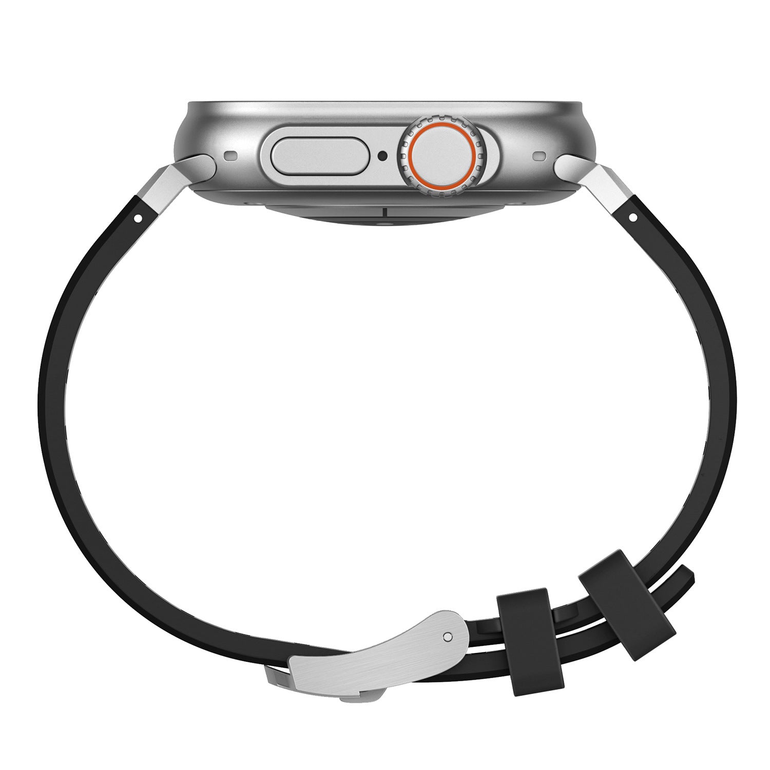 Metal Head Silicone Band For Apple Watch