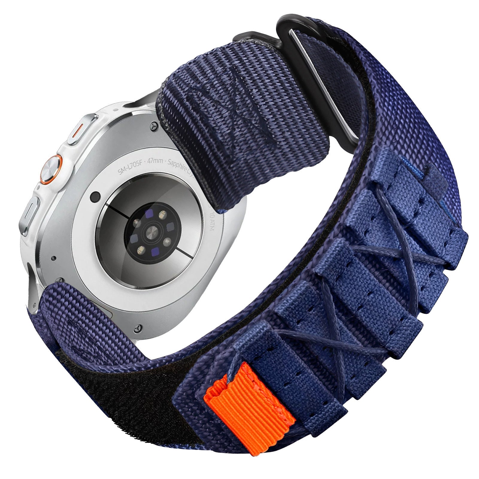 Nylon Canvas Loop Velcro Strap For Samsung Galaxy Watch Ultra/4 5 6 7 Pro