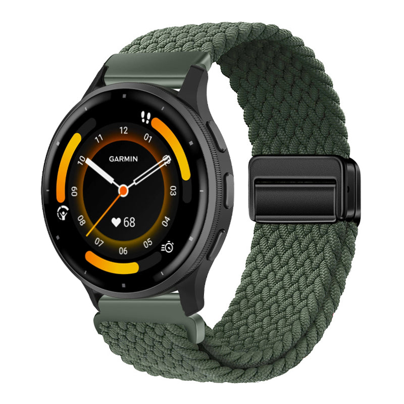 Magnetic Buckle Nylon Strap For Garmin Venu 3/Venu 2/Forerunner245/255s/255//265