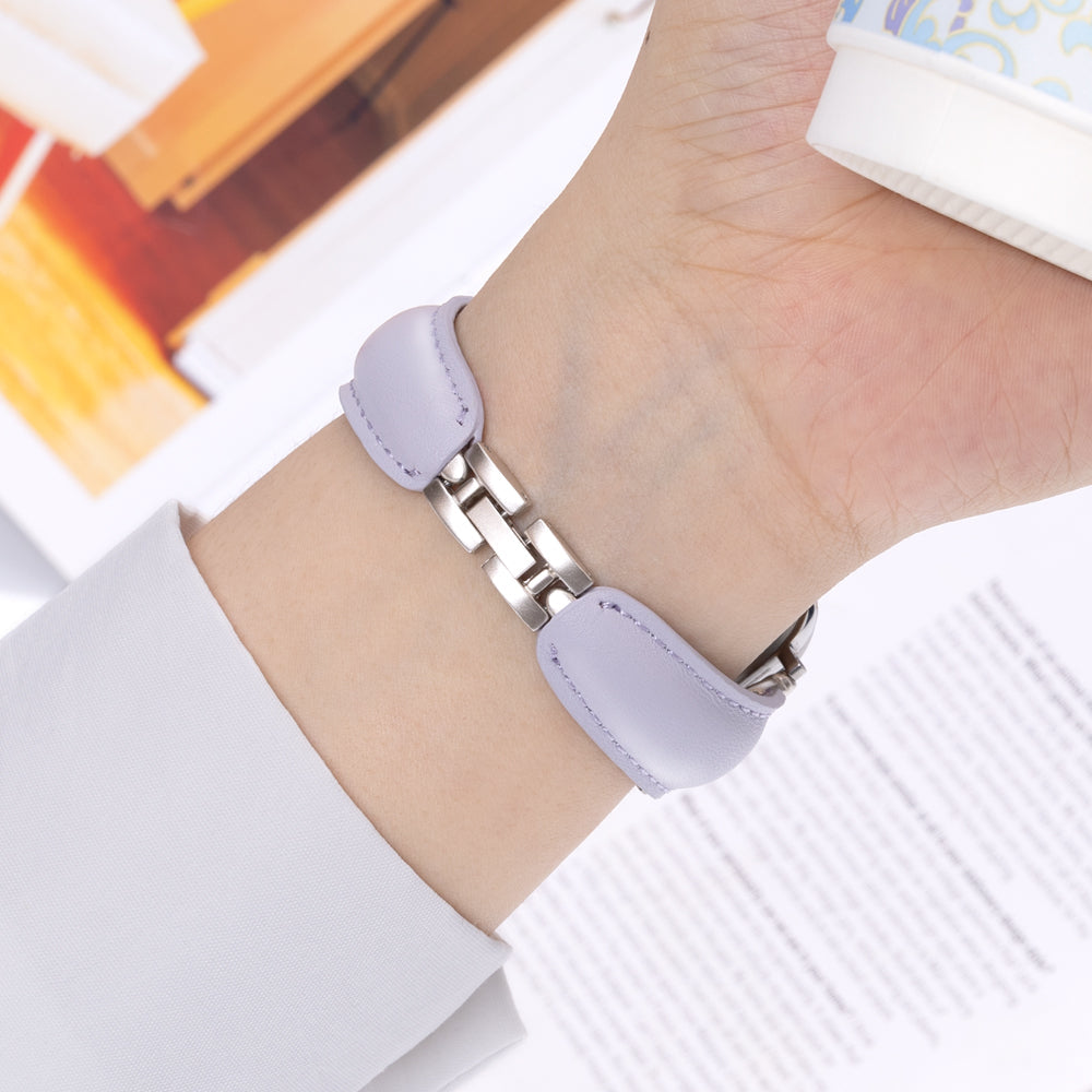 Leather Ring Buckle Band For Apple Watch