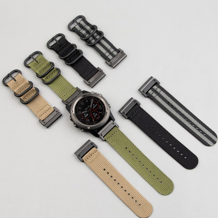 Oval Buckle Design Nylon straps For Garmin