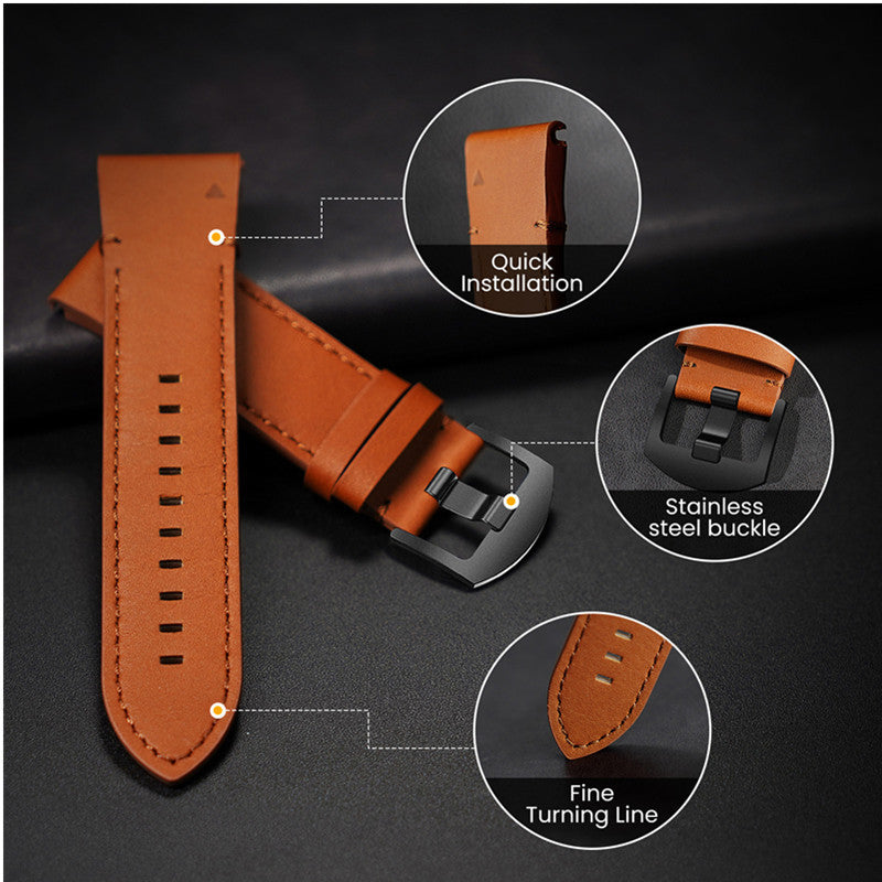 Garmin Quick Fit Handmade Leather Band