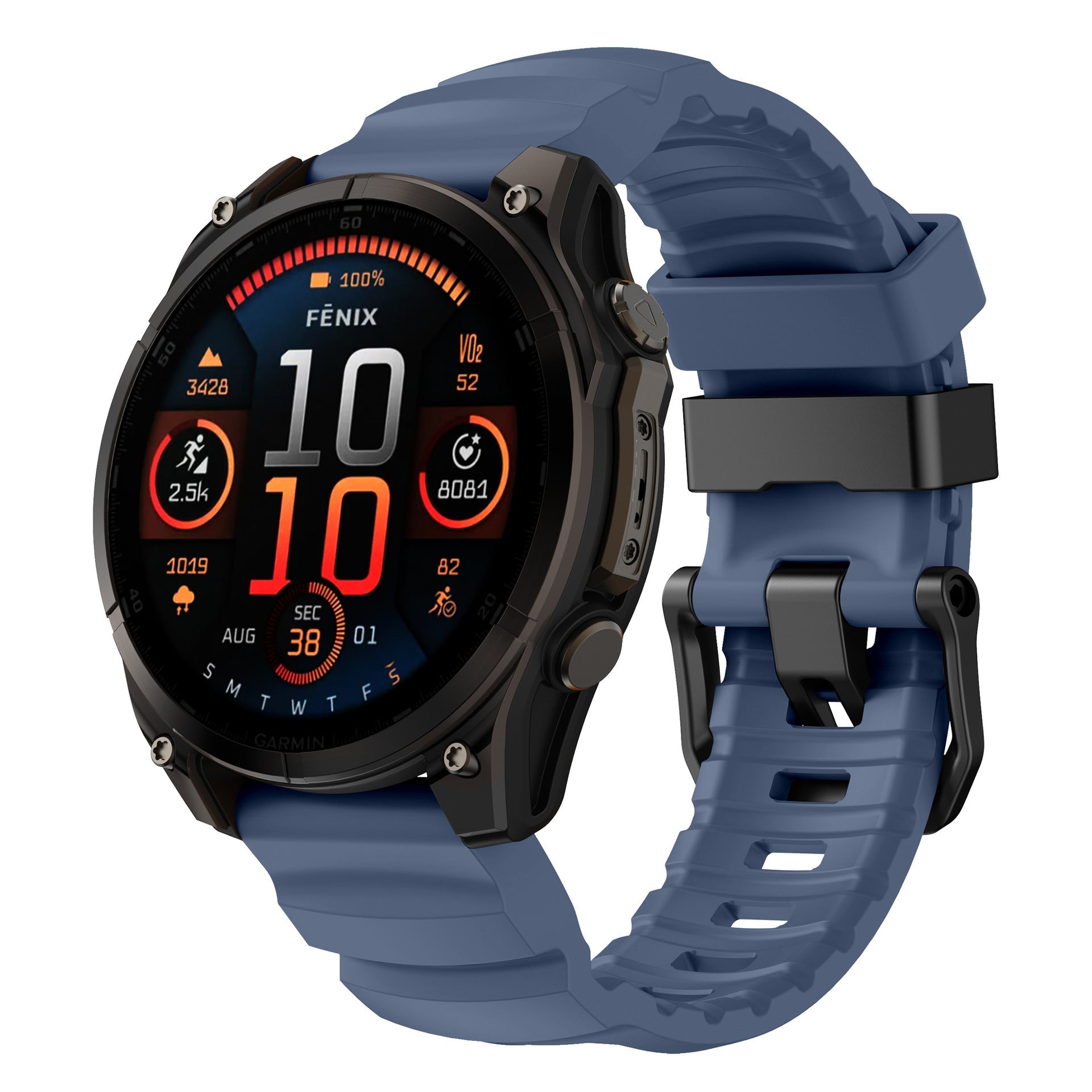 Super Titan Sport Silicone Band For Garmin Fenix 8 7 7X 6