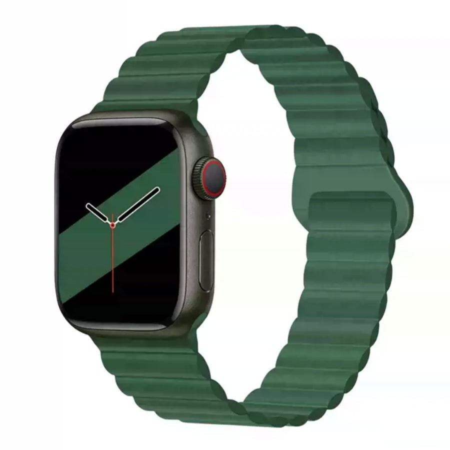 Magnetic silicone strap for Apple Watch