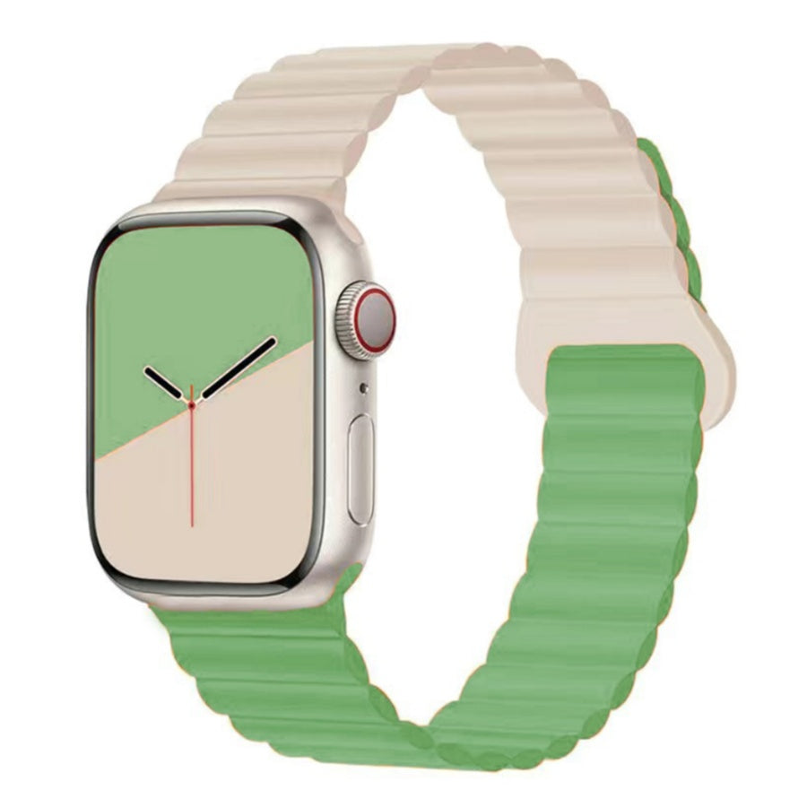 Magnetic silicone strap for Apple Watch