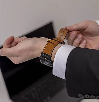 Genuine Leather Strap - For Garmin Fenix 8 7x 6x 5x Pro