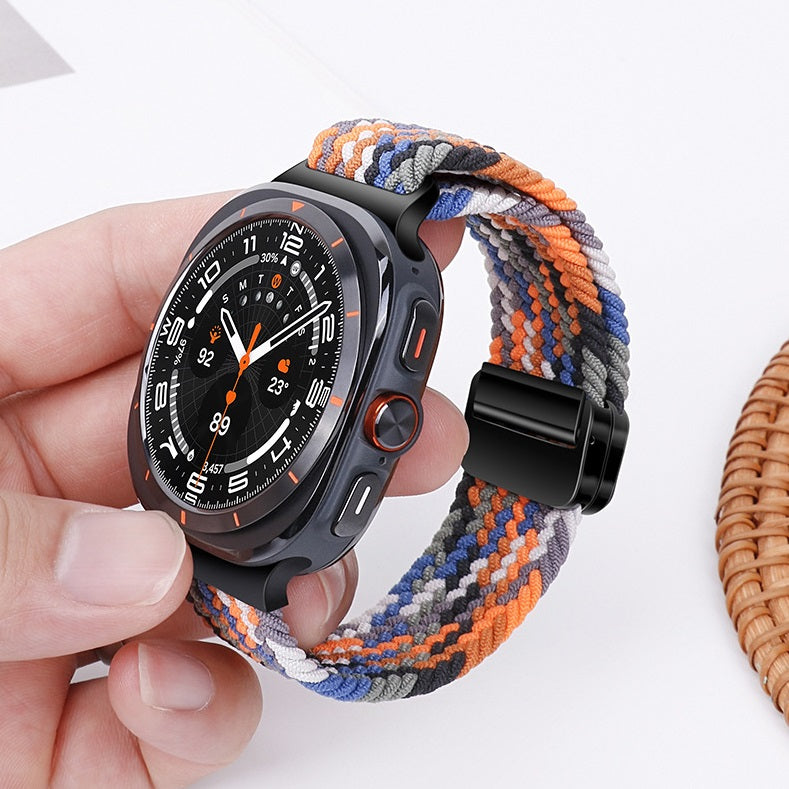 Magnetic buckle strap for Samsung Galaxy Watch Ultra/ Classic 4 /5 /Pro/6 / 7/8 Classic