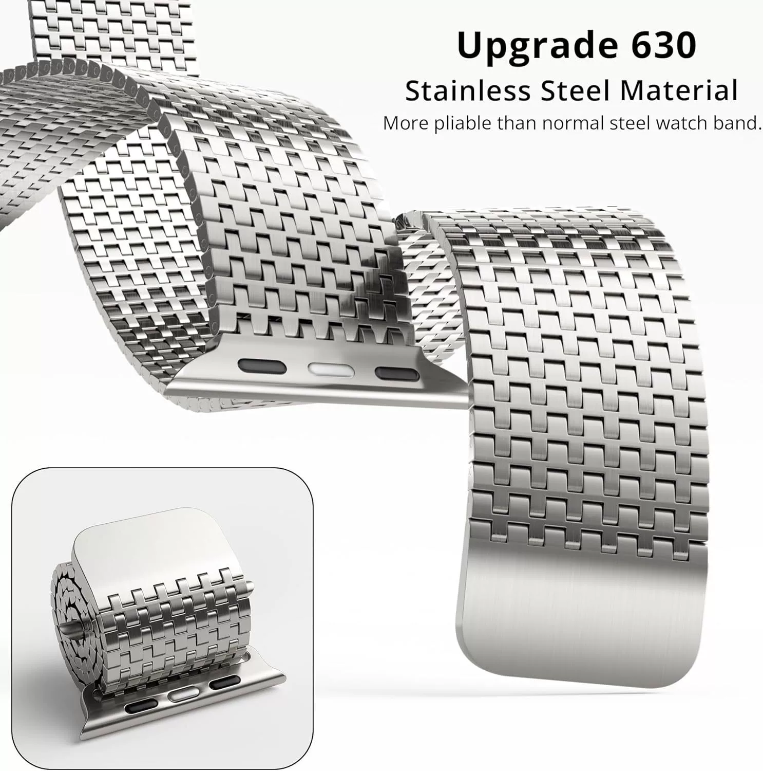 Designer Stainless Steel Magnet Band For Apple Watch