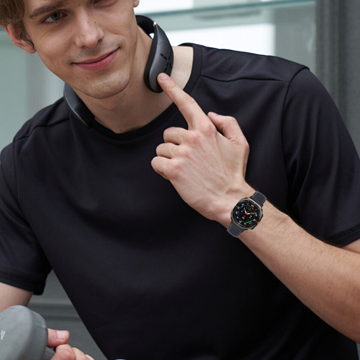 Classic Leather Strap Band For Samsung Watch Ultra 47mm