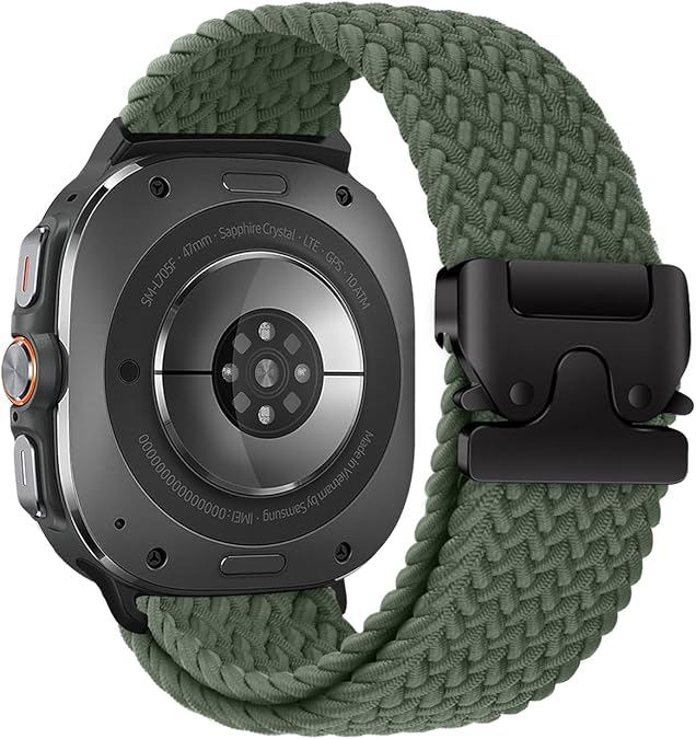 Nylon Braided Band For Samsung Galaxy Watch Ultra 8// 7 /6 / 5 / 4