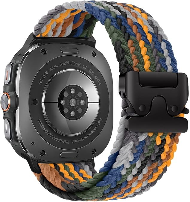 Nylon Braided Band For Samsung Galaxy Watch Ultra 8// 7 /6 / 5 / 4