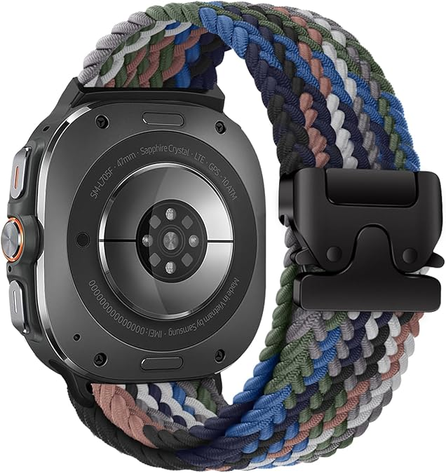 Nylon Braided Band For Samsung Galaxy Watch Ultra 8// 7 /6 / 5 / 4