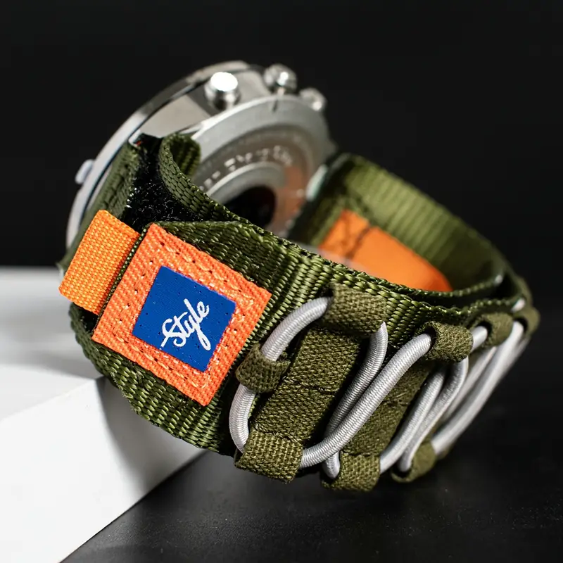 Designer Nylon Woven Band For Garmin-Lengthened Size