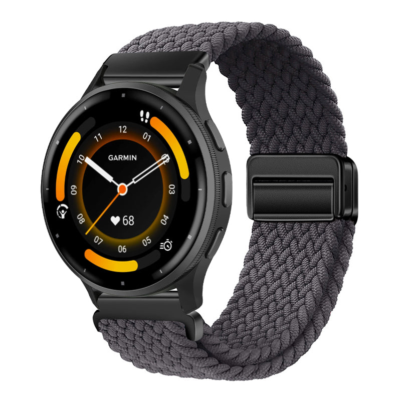 Magnetic Buckle Nylon Strap For Garmin Venu 3/Venu 2/Forerunner245/255s/255//265
