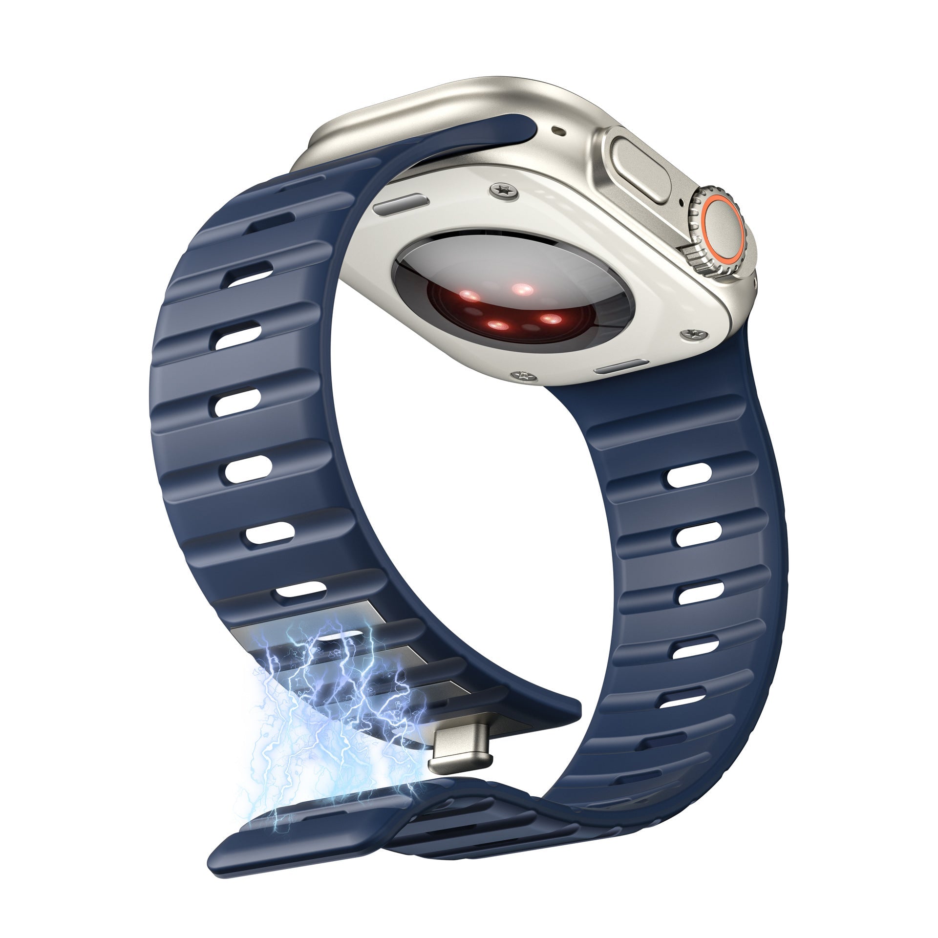 Simple Silicone Magnetic Buckle For Apple Watch