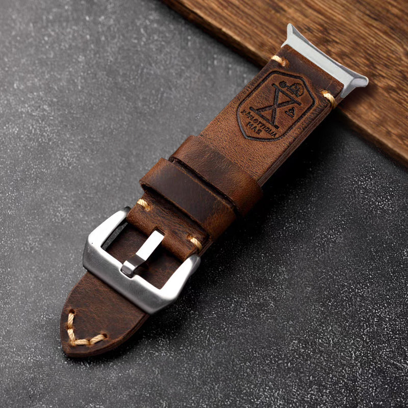 Vintage Leather Band For Samsung Galaxy Watch 8 Classic/Samsung Watch Ultra/ 8 /7/6 /5 Pro/5/4
