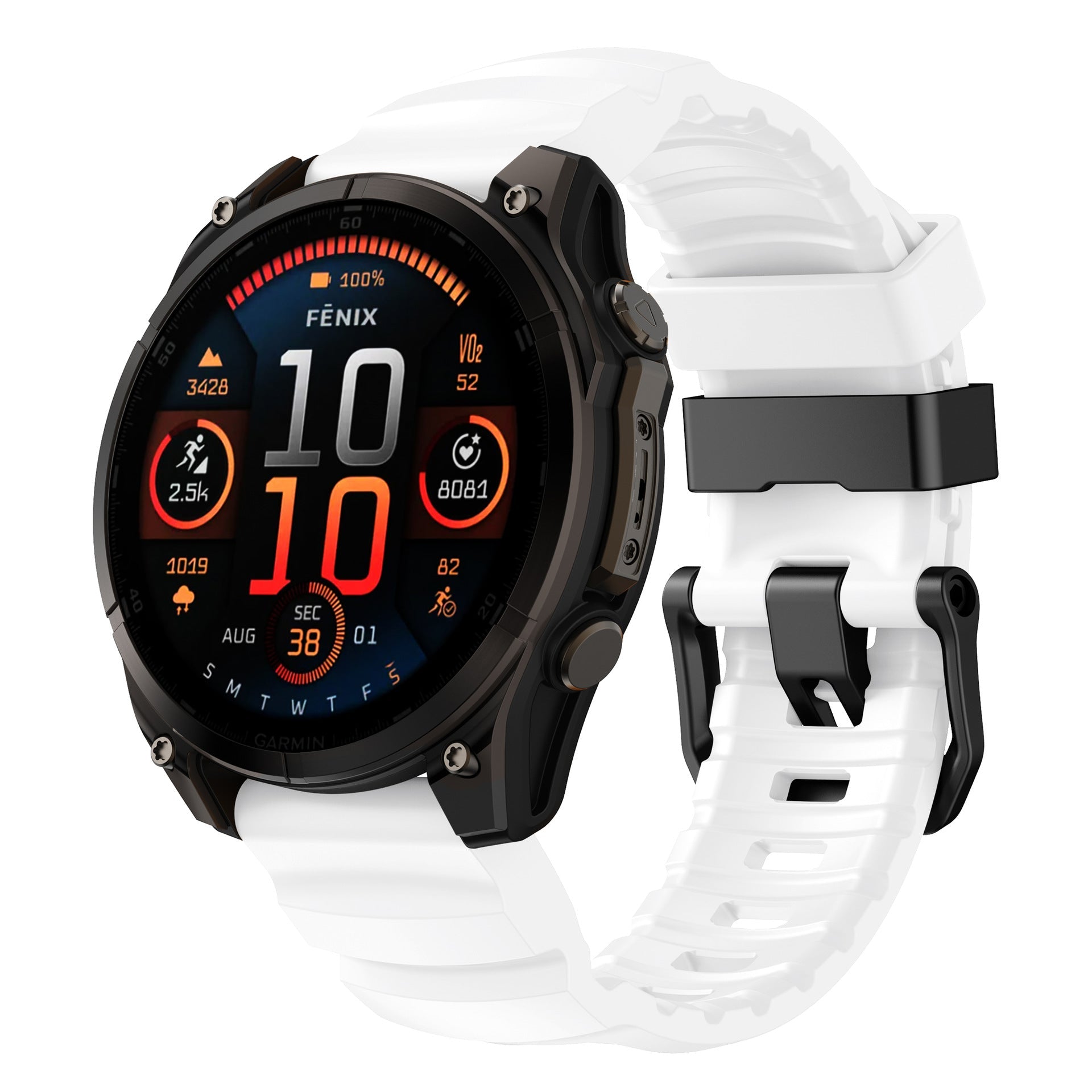 Super Titan Sport Silicone Band For Garmin Fenix 8 7 7X 6