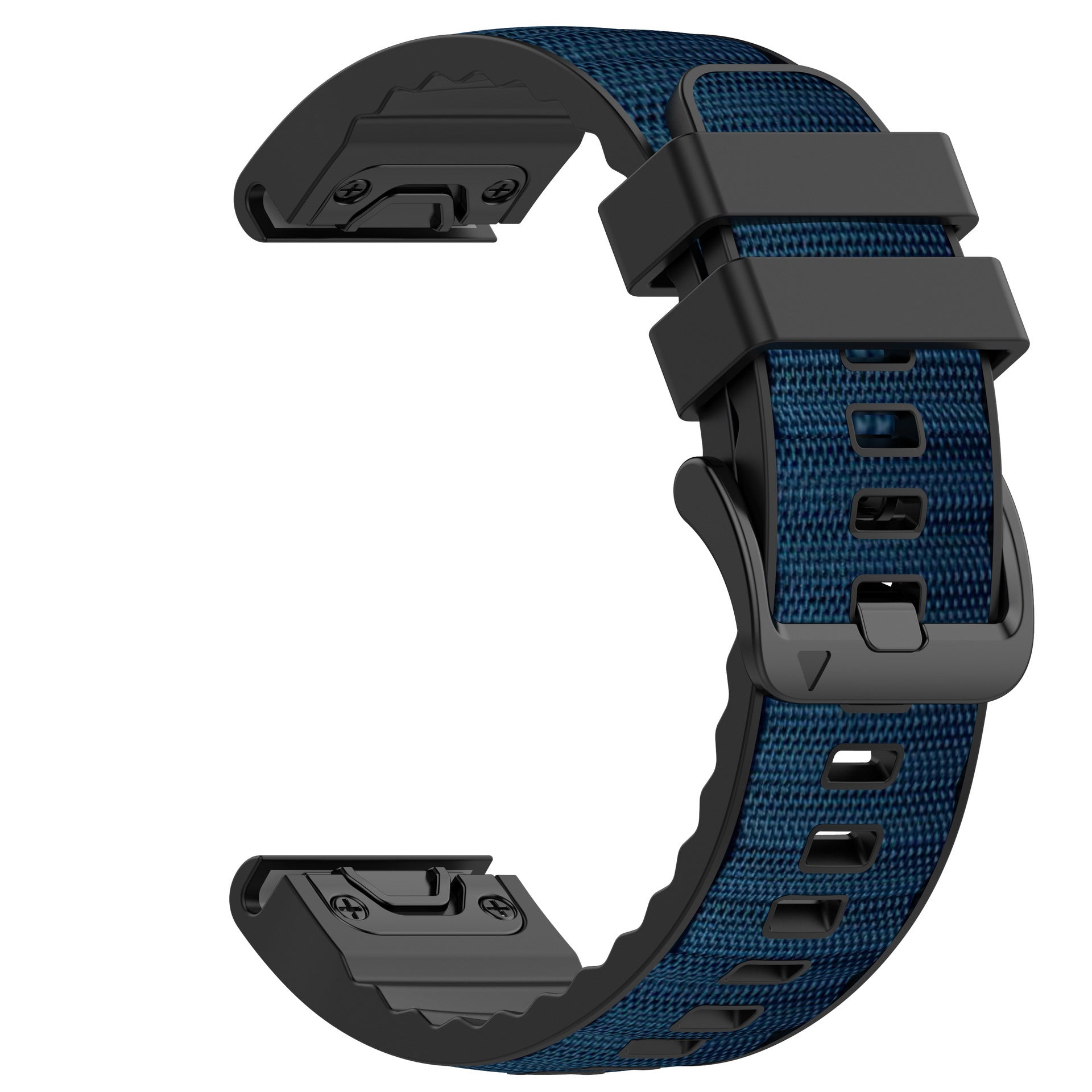 Silicone Leather + Nylon Fabric Strap For Garmin