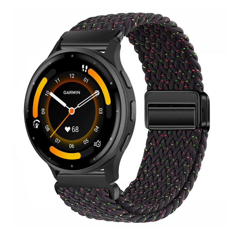 Magnetic Buckle Nylon Strap For Garmin Venu 3/Venu 2/Forerunner245/255s/255//265