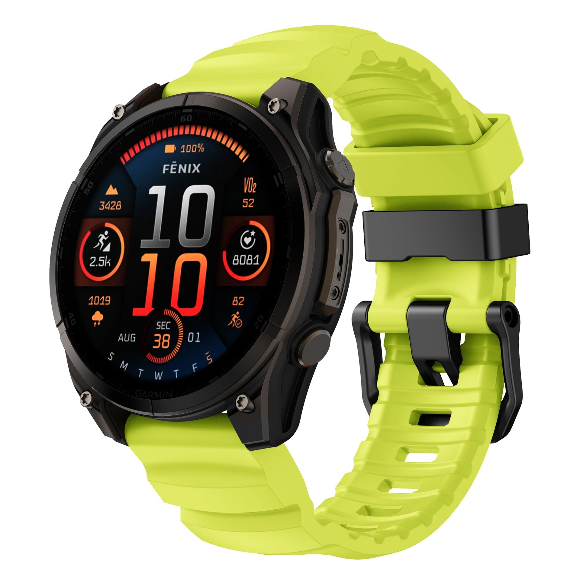 Super Titan Sport Silicone Band For Garmin Fenix 8 7 7X 6