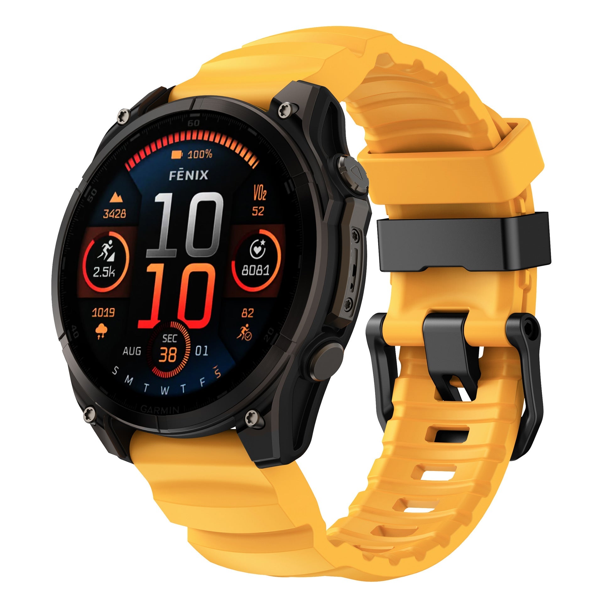 Super Titan Sport Silicone Band For Garmin Fenix 8 7 7X 6