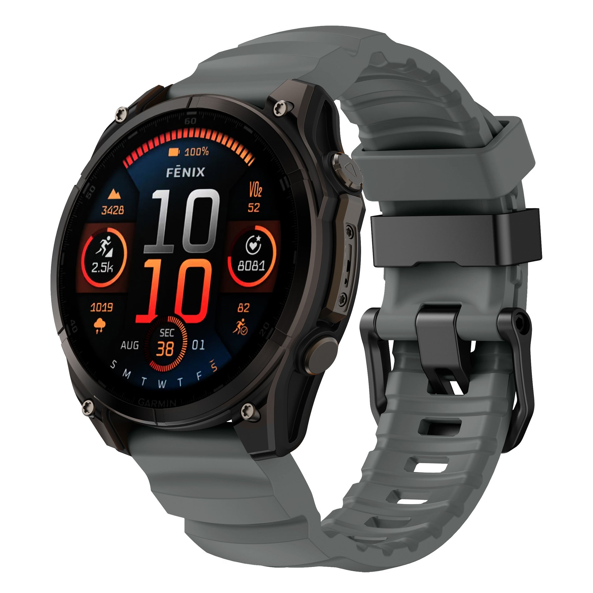 Super Titan Sport Silicone Band For Garmin Fenix 8 7 7X 6