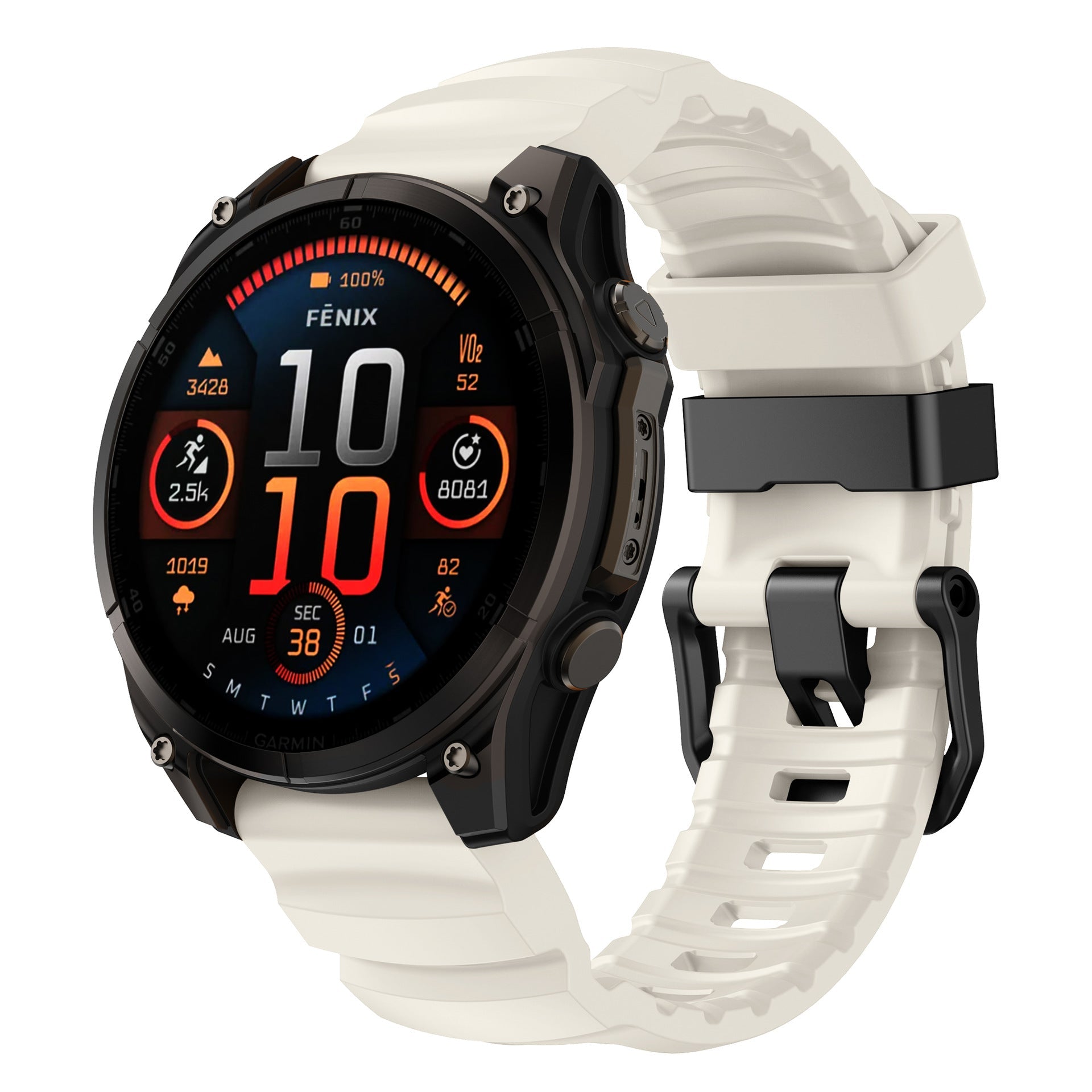Super Titan Sport Silicone Band For Garmin Fenix 8 7 7X 6