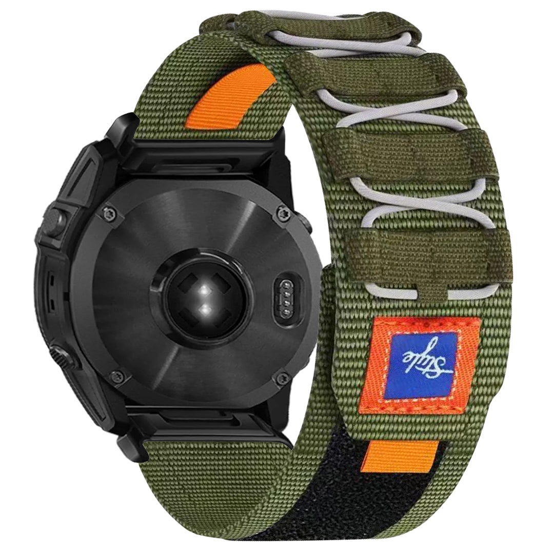 Designer Nylon Woven Band For Garmin-Lengthened Size