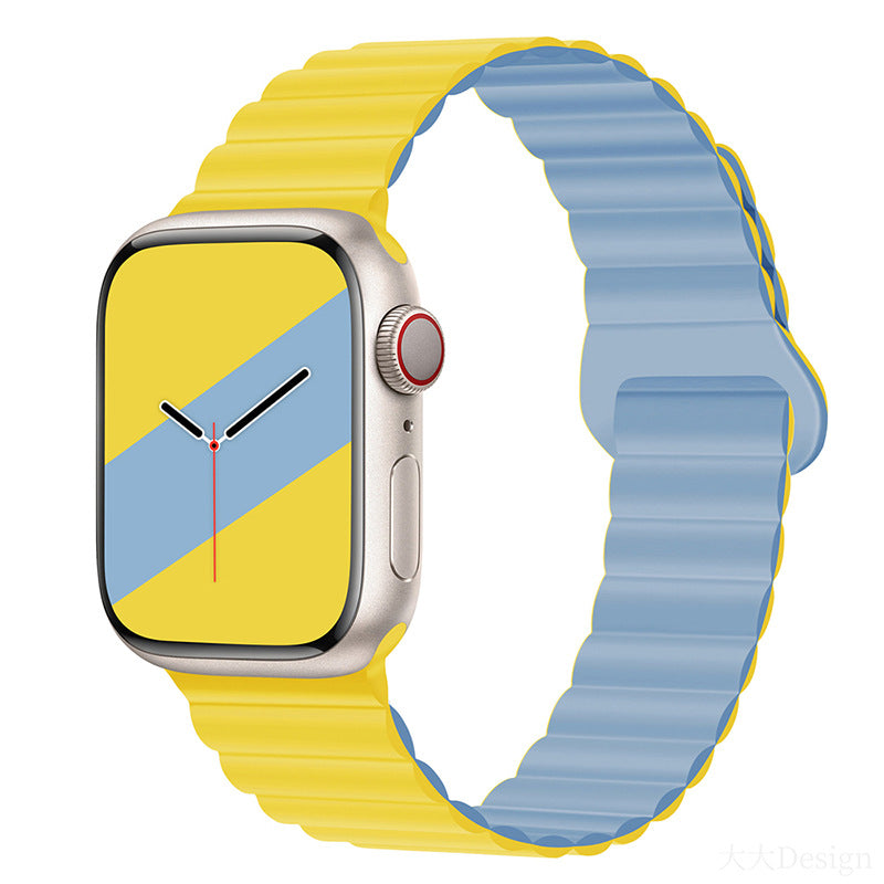Magnetic silicone strap for Apple Watch