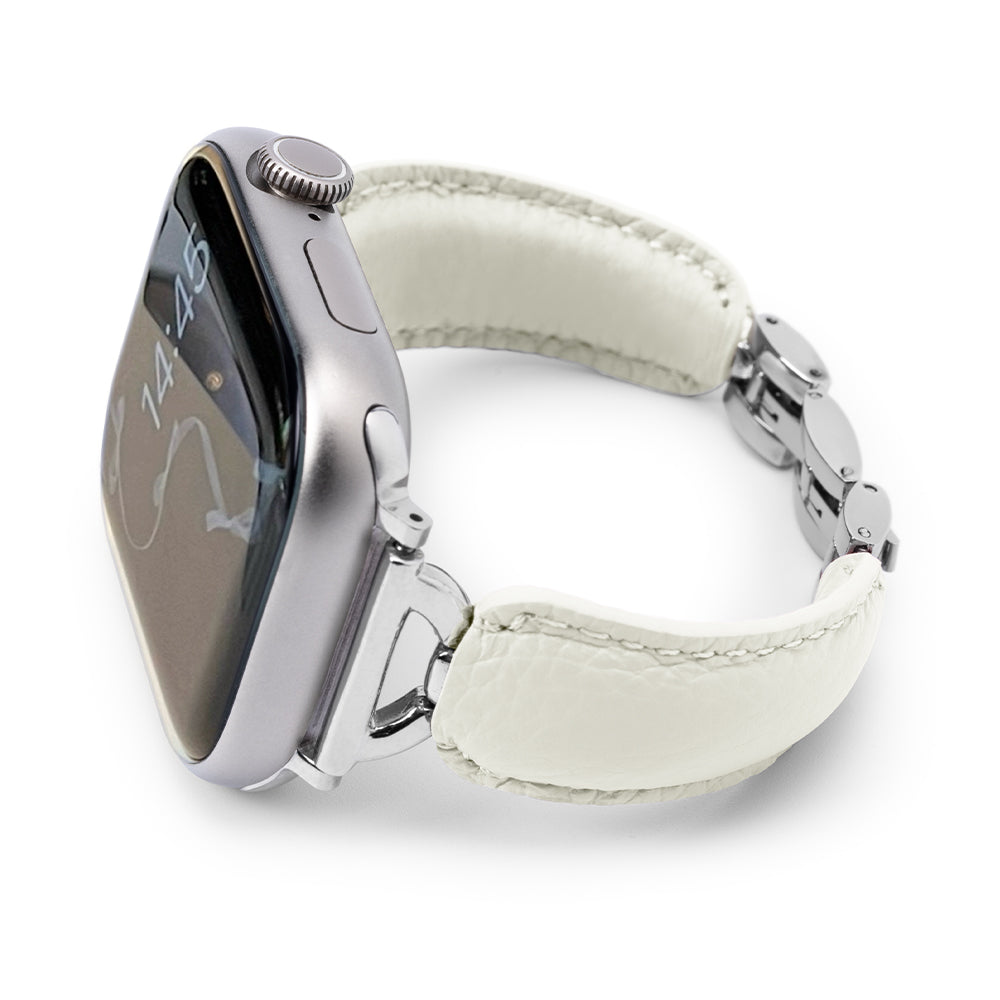Leather Ring Buckle Band For Apple Watch