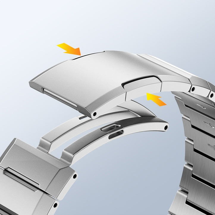 Geometric steel band for Samsung watch band