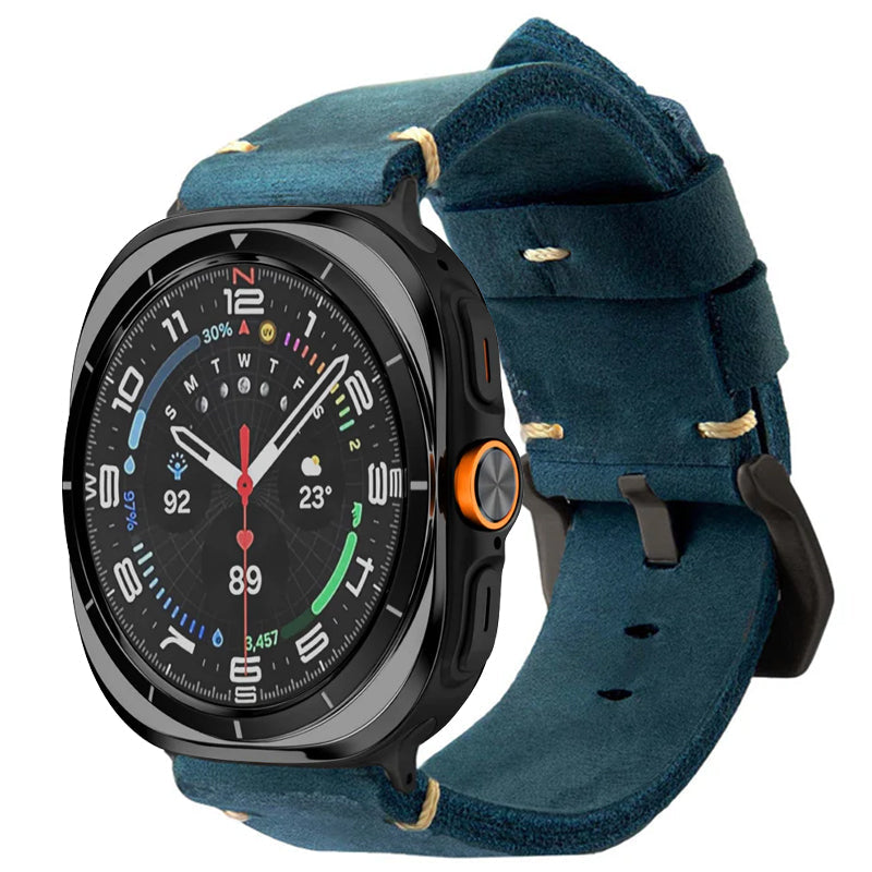 Vintage Leather Band For Samsung Galaxy Watch 8 Classic/Samsung Watch Ultra/ 8 /7/6 /5 Pro/5/4